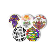 Load image into Gallery viewer, Fascinated By Fungi Logo Pins