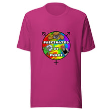 Load image into Gallery viewer, Fascinated By Queer Fungi @JBlossomArt Logo Design on Unisex T-Shirt