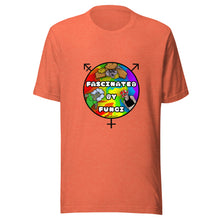 Load image into Gallery viewer, Fascinated By Queer Fungi @JBlossomArt Logo Design on Unisex T-Shirt