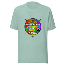 Load image into Gallery viewer, Fascinated By Queer Fungi @JBlossomArt Logo Design on Unisex T-Shirt