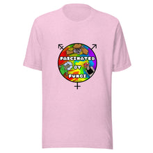 Load image into Gallery viewer, Fascinated By Queer Fungi @JBlossomArt Logo Design on Unisex T-Shirt