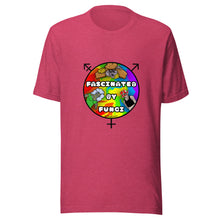Load image into Gallery viewer, Fascinated By Queer Fungi @JBlossomArt Logo Design on Unisex T-Shirt