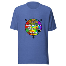 Load image into Gallery viewer, Fascinated By Queer Fungi @JBlossomArt Logo Design on Unisex T-Shirt
