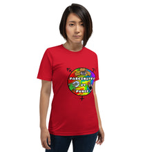 Load image into Gallery viewer, Fascinated By Queer Fungi @JBlossomArt Logo Design on Unisex T-Shirt