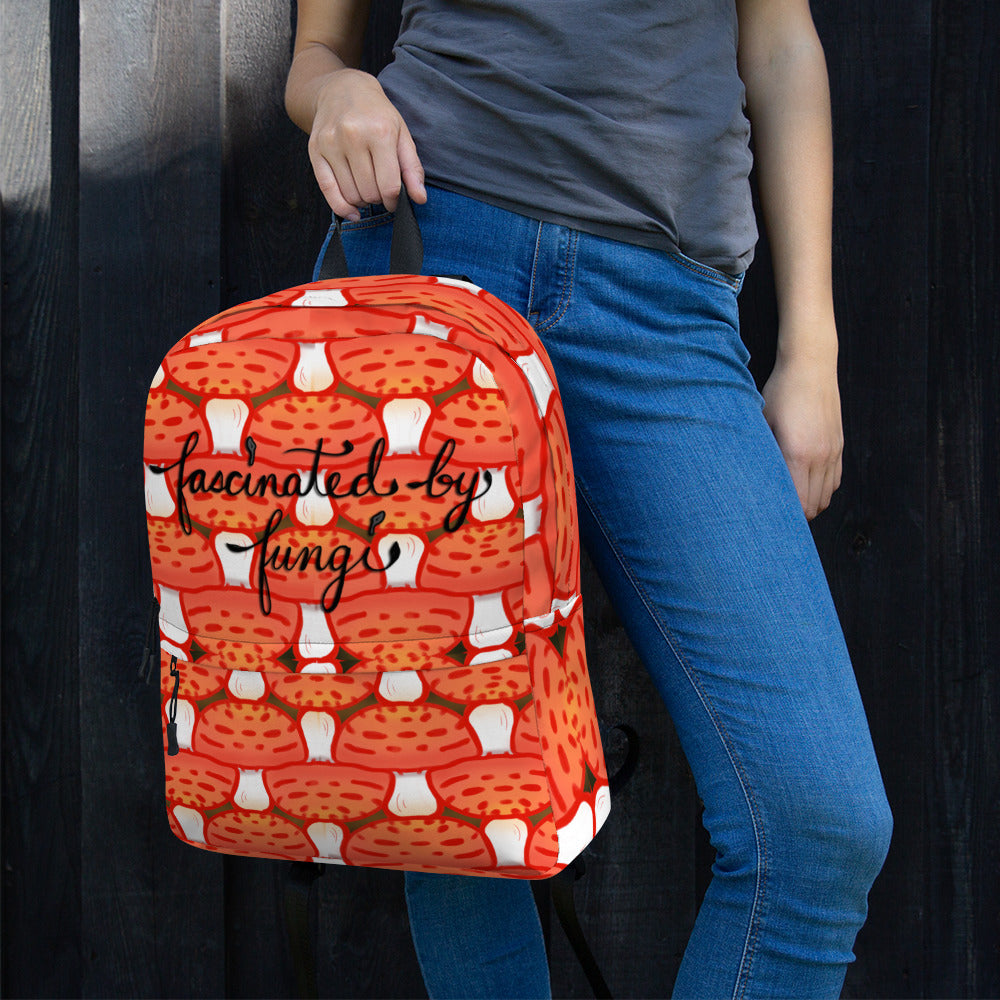 Red Mushroom toddler backpack 