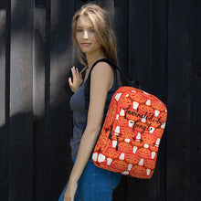 Load image into Gallery viewer, Mushroom Tessellation Fascinated By Fungi (@white_rabbit_artwork) Backpack