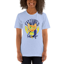 Load image into Gallery viewer, Chanterelle Cat Fascinated By Fungi (@LaBujitaVerde) Unisex T-shirt