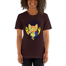 Load image into Gallery viewer, Chanterelle Cat Fascinated By Fungi (@LaBujitaVerde) Unisex T-shirt