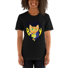 Load image into Gallery viewer, Chanterelle Cat Fascinated By Fungi (@LaBujitaVerde) Unisex T-shirt