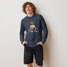 Load image into Gallery viewer, &quot;I&#39;d Tap That&quot; Porcino: Hooded long-sleeve tee