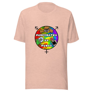 Fascinated By Queer Fungi @JBlossomArt Logo Design on Unisex T-Shirt