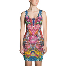 Load image into Gallery viewer, Fungi Coral Reef Mirror (@OxleyArt) Stretch Dress