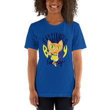 Load image into Gallery viewer, Chanterelle Cat Fascinated By Fungi (@LaBujitaVerde) Unisex T-shirt